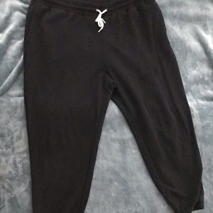 Black joggers.